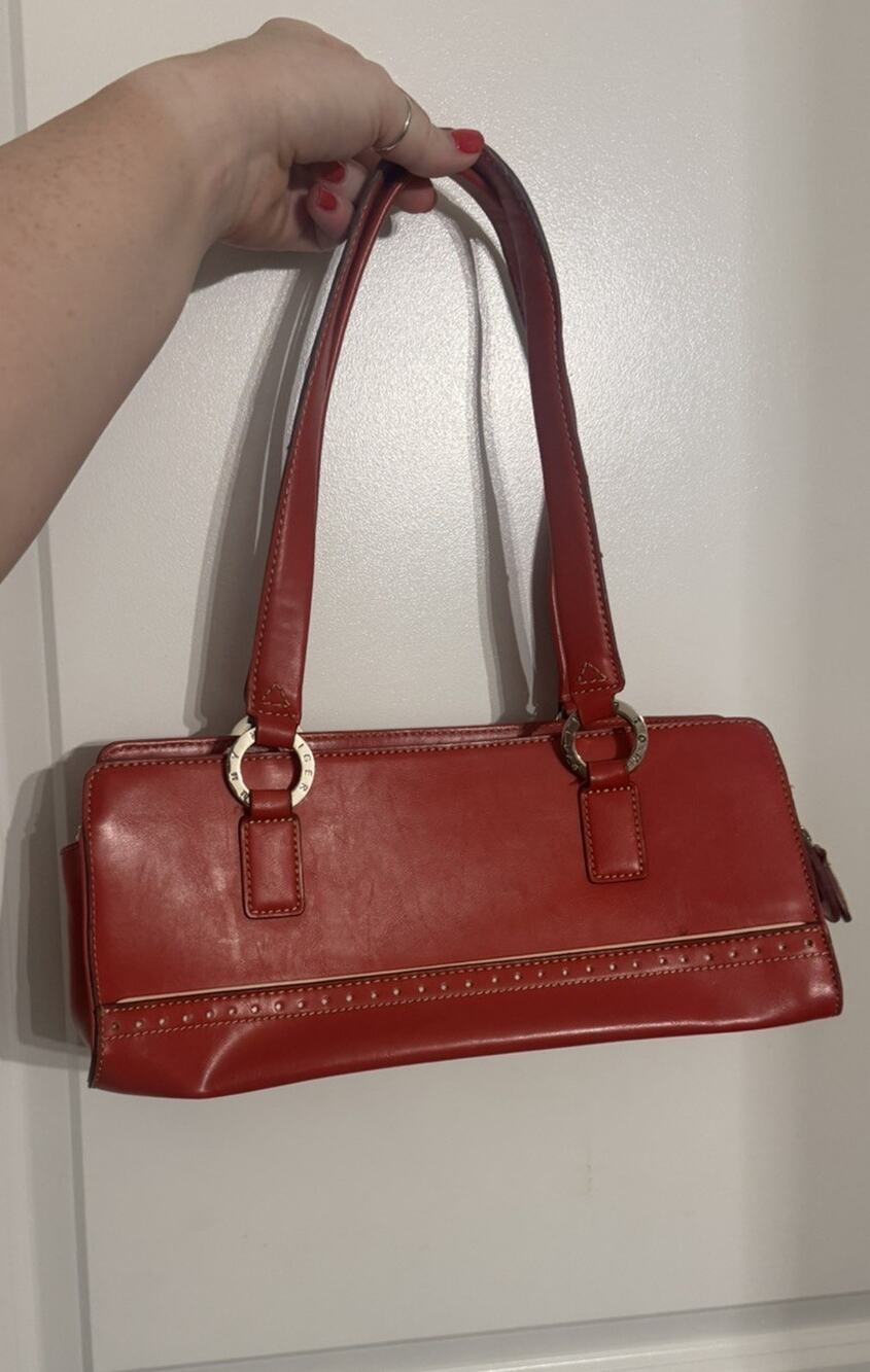 Tommy Hilfiger Ref Faux Leather Baguette Classic Bag Small Y2K 2000s